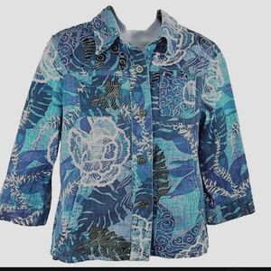 Ruby Rd Womens Plus Denim Jacket size 24